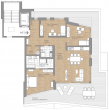 Penthouse mit 92 m² Terrasse I Erstbezug I sofort bezugsfrei I 2 Bäder I - Grundriss